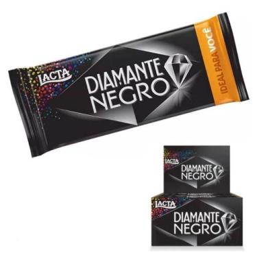 Imagem de Chocolate Diamante Negro Lacta Kit Com 10 Barras 90G