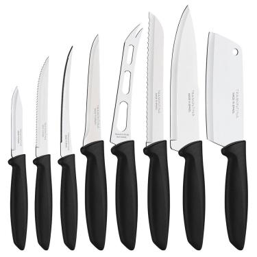 Imagem de Jogo De Facas Tramontina Plenus Inox 8 Peças 23498032 Preto