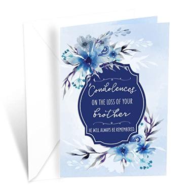 Imagem de Cartão Perda de Compromisso do Irmão | Feito nos EUA | Ecológico | Cartão grosso com envelope premium 12,7 cm x 19,7 cm | Embalado em envelope protetor | Prime Greetings
