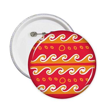 Imagem de Totems México Onda de Fogo Alfinetes de Civilização Antiga Emblema Botão Decoração Acessório 5 peças