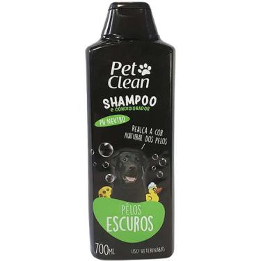 Imagem de Shampoo e Condicionador Pet Clean Pelos Escuros 2 em 1 - 700 mL