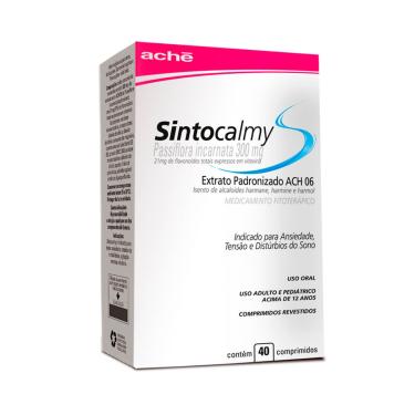 Imagem de Sintocalmy 300mg com 40 Comprimidos Aché 40 Comprimidos Revestidos
