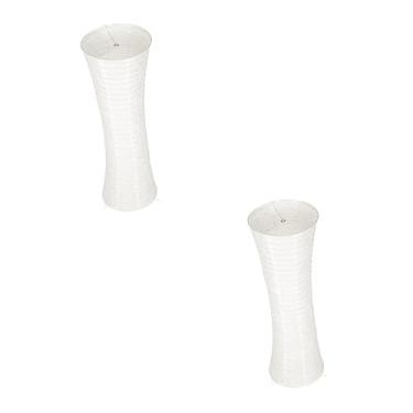 Imagem de OSALADI 2 Unidades Abajur Luminária De Chão Sombra De Luz De Chão Tampas De Lâmpadas Luminárias De Chão Luminária De Chão Moderna Lâmpada Rgb Antiquado Papel Capa Protetora Branco
