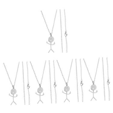 Imagem de Abaodam 5 Unidades colar de pingente de gesto joias masculinas jóias para meninas um colar colares masculinos colar de charme para mulheres colar delicado para mulheres simples joalheria