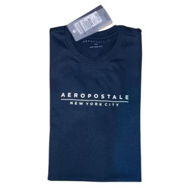 Imagem de Camiseta Aeropostale Masculino Silkada - Azul Marinho