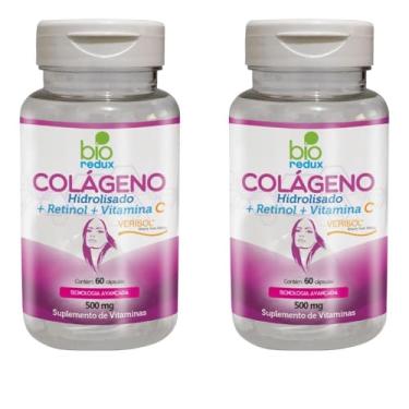 Imagem de Kit 2 Bio Redux - Colágeno Hidrolisado (+ Retinol + Vitamina C) Verisol 60 Cápsulas