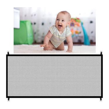 Imagem de Tela Grade Proteção De Porta P/ Cachorro Pet Dog Gato Bebê Criança Rede Isolamento Cerca Casa