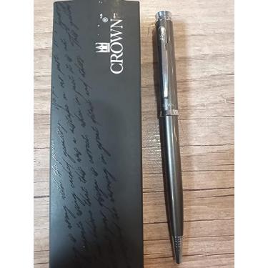 Imagem de Caneta Crown Esferográfica Amsterdan - DI11451F - Chumbo com Prata