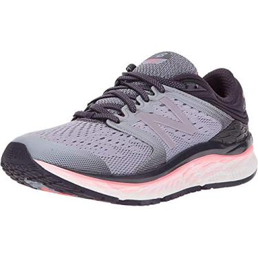 Imagem de New Balance Tênis de corrida feminino Fresh Foam 1080 V8, Sabugueiro/Coral vívido, 5.5 Narrow