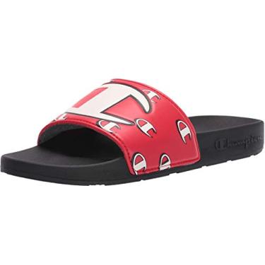 Imagem de Tênis masculino Champion IPO Repeat Slide, Black/Red, 7
