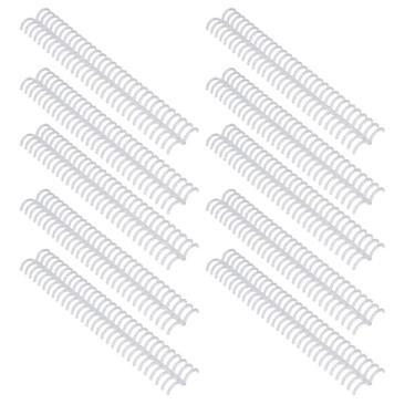 Imagem de Lombada para Encadernação Com 30 Argolas, 19 Mm de Diâmetro, Capacidade para 150 Folhas, Preto, Comprimento Personalizável, Alta Capacidade, Material Plástico, Encadernação