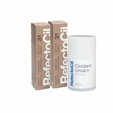 Imagem de Kit Refectocil 2 Tinta + 1 Oxidante Creme N3.1 Castanho Claro