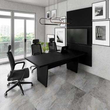 Imagem de Mesa Reunião 2,00m x 0,90m 1Cx Tomada e 3 Painéis de TV F5 - F5 Office