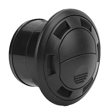 Imagem de Ventilador de Ar Condicionado para Carro Defletor de Painel de 75 Mm, Saída Redonda Preta Com Malha Hexagonal, Universal para ônibus RV, Feito de Material ABS Antiferrugem