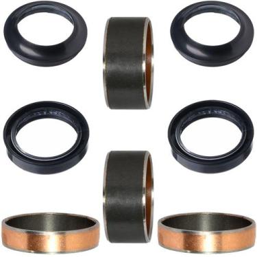 Imagem de Kit bucha interna externa atrito deslizante do garfo bengala CG160 Fan