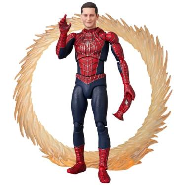 Imagem de MAFEX Nº 241 FRIENDLY NEIGHBORHOOD Spider-Man Friendly Neighborhood Spider-Man, altura total: aprox. 150 mm, sem escala, boneco pintado