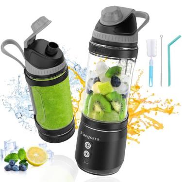Imagem de Liquidificador portátil Vaeqozva 24oz/700ml 300W USB recarregável
