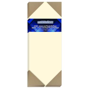 Imagem de 50 folhas de papel natural liso para cartolina – 10 x 28 cm corte longo tamanho carta – 80# (36 kg/libra) peso da capa - papel de qualidade - acabamento suave