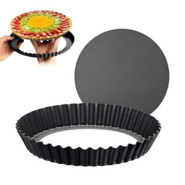 Imagem de Forma Para Torta Crespa Antiaderente Fundo Removível 26cm - Wellmix