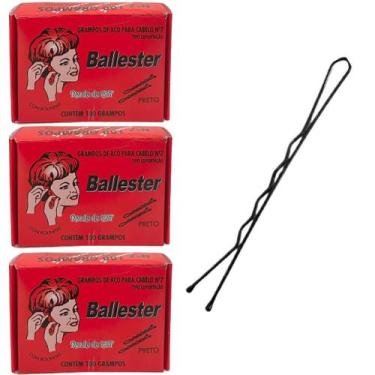 Imagem de Grampo De Cabelo Aço Para Penteado Ballester Nº7 300 Uni