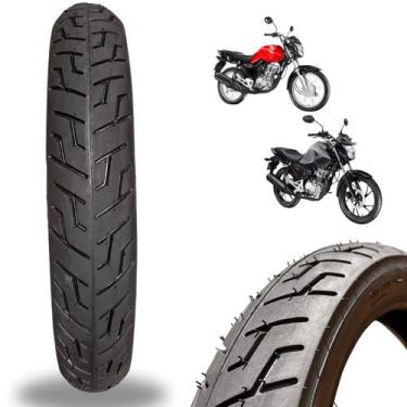 Imagem de Pneu 100/90-18 Stradão Traseiro Titan Yes Fan Ybr Factor - Black Tyres