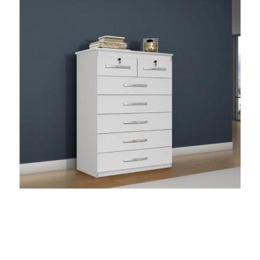 Imagem de Cômoda Barcelona Branco Com 7 Gavetas Benetil