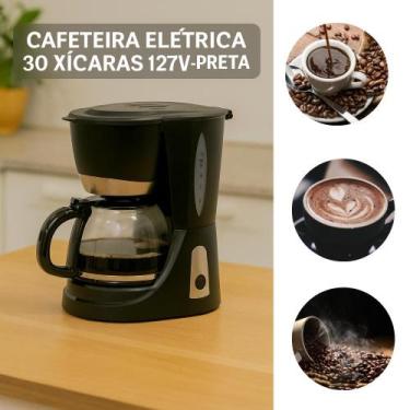 Imagem de Cafeteira Elétrica 30 Xícaras 127V  830 W Jarra de Vidro Filtro Perman