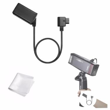 Imagem de Godox Cabo de alimentação de bateria falsa DT-WB29 para AD200Pro II/AD200Pro/AD300Pro (12V-16,8V), solução de alimentação V-Mount/DTAP (substitui WB29B, serve para alça GODOX BG-02)