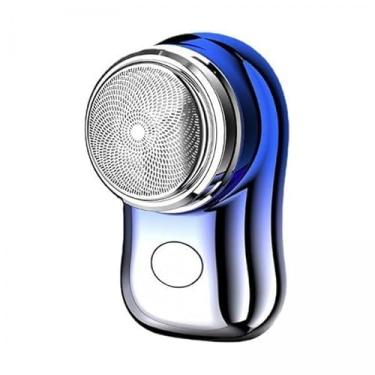Imagem de FashionCha 2x Mini Barbeador para Homens Removedor de Pelos Faciais Aparador de Bolso USB Recarregável Aparador de Barba Navalha para Casa, Viagem, Ao Ar Livre