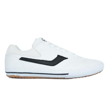 Imagem de Tênis Casual Futsal Tradicional Para Salão Volei Equipe (Branco/Marinho, BR, Adulto, Numérico, 38)