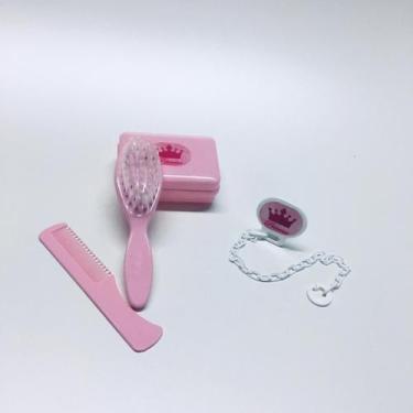 Imagem de Kit higiene 113-p banho 4 peças murano, Rosa