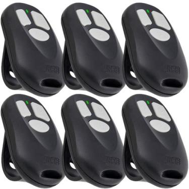 Imagem de 6 Controle Remoto 3 Canais Portão Eletronico 433mhz Rcg Seg Garen Ppa