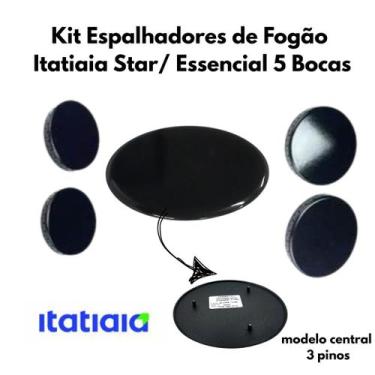 Imagem de Kit Espalhadores de Fogão Itatiaia Star/ Essencial 5 Bocas Modelo 2020