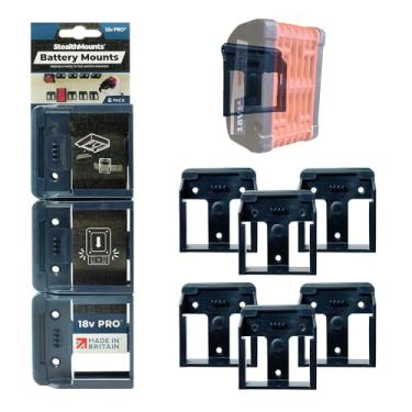 Imagem de StealthMounts Suporte De Bateria Compatível Com Bosch 18 V (Pacote 6) - Blue Mounts, Fabricado No Reino Unido
