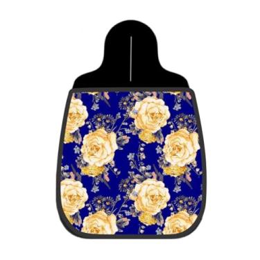 Imagem de Lixeira De Carro Organizador Lixinhocar Rosas Rosa Chá Fundo Preto