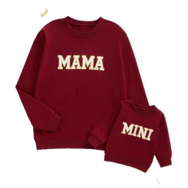 Imagem de Roupas combinando: moletom ZAXARRA Mommy and Me, algodão vermelho