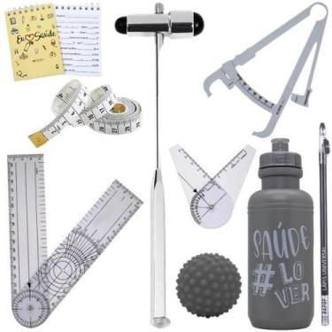 Imagem de Kit Fisioterapia Martelo Goniômetro Grande Pequeno Fita Imc - LOVE SAU