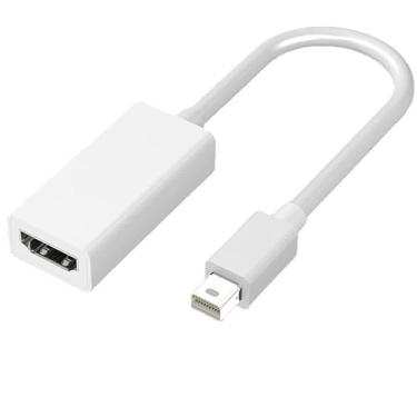 Imagem de HBFQMDJLX Cabo adaptador Mini DisplayPort para HDMI fêmea, resolução 4K HD, adequado para MacBook, iMac, Surface Pro, TV, projetor