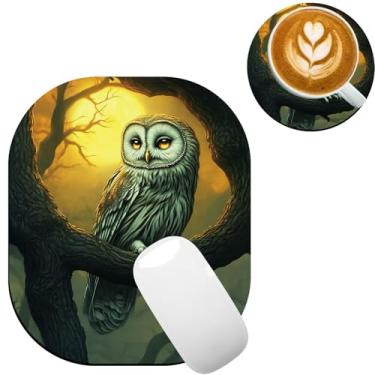 Imagem de TOEMZTFT Mouse pad pequeno, mini mouse pad 15 x 18 cm, para laptop, bandeja de teclado, mouse sem fio, casa, escritório, viagem, com base de borracha antiderrapante, tapete de mouse impermeável