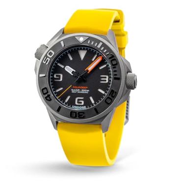 Imagem de Relógio de mergulho automático masculino UNDONE Aquadeep 43 mm, resistência à água 500 M, relógio de pulso masculino com pulseira de borracha, 43mm