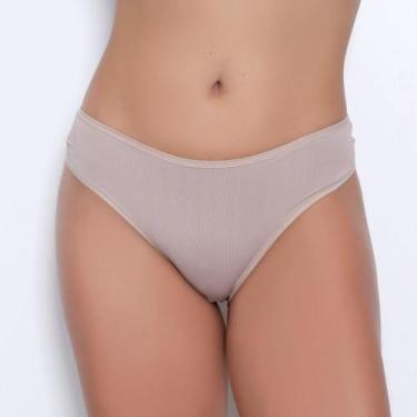 Imagem de Calcinha Básica Laterais Largas Cor:ChocolateTamanho:M - Kit Mania Lin