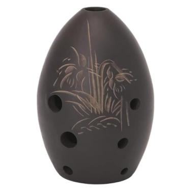 Imagem de ocarina 8 furos Ocarina Profissional Cerâmica Argila Preta Ocarina Instrumento Musical para Crianças Adultos Estudantes e Iniciantes Presentes de Aniversário Adultos Crianças Iniciantes