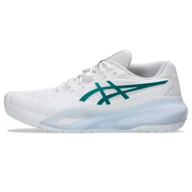 Imagem de ASICS Tênis masculino Gel-Resolution X, Branco/verde escuro, 42
