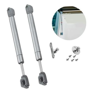 Imagem de 2X Kit 2 Pistão A Gas 120N Porta De Armário Abre Pra Cima Ha