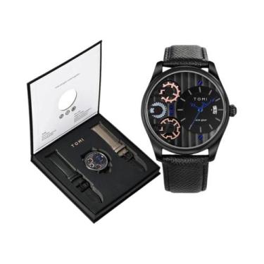 Imagem de Relógio De Quartzo De Luxo Para Homens TOMI Com Pulseira Destacável, C