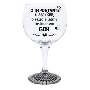 Imagem de Taça Gin Frases Diversas com Base Decorada - 600ml - Catuaí