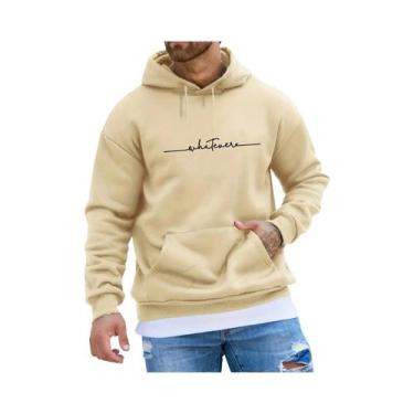 Imagem de Moletom Feminino Casual De Outono Inverno Com Estampa De Letras, Manga