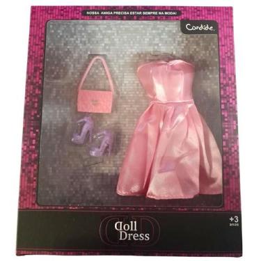Imagem de Vestido Para Boneca Barbie Com 1 Vestido Doll Dress Candide, Rosa