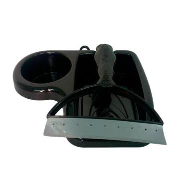 Imagem de Kit para Pia Com Porta Detergente e Rodinho  - Keita, Preto