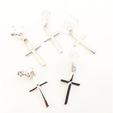 Imagem de Anel de Cabelo Metal e Pingente Cruz - Comprar e Usar